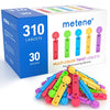 Metene Twist Top Lancets for Lancing Devices, 310 Count, 30 Gauge Sterile Lancets for Blood Sugar Test, Diabetic Lancets, Multicolored